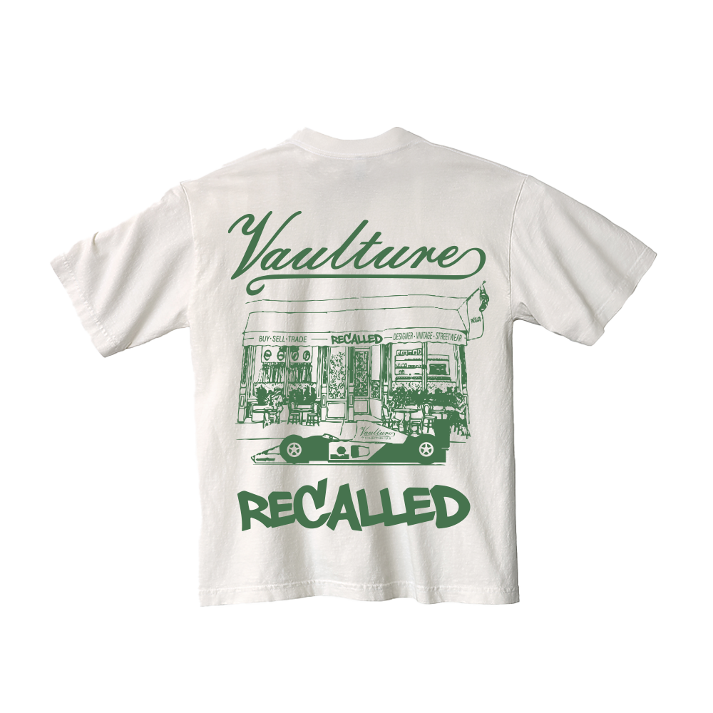 Vaulture x Recalled Limited Edition F1 T-Shirt - Natural
